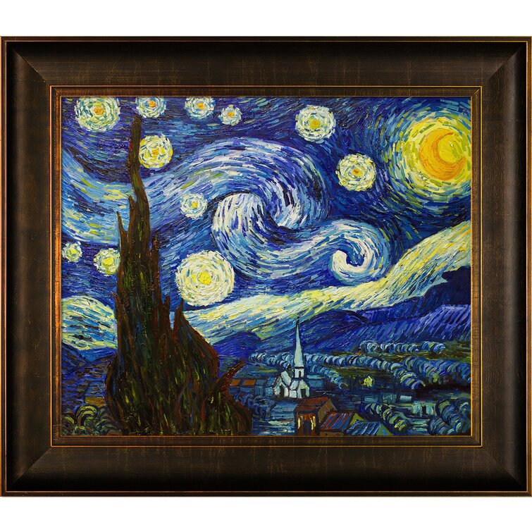 Vault W Artwork Starry Night by Vincent Van Gogh Painting on